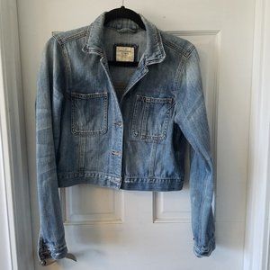 Abercrombie & Fitch Crop Denim Jacket, L